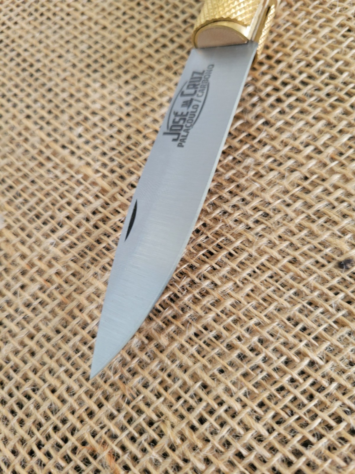 JOSE DA CRUZ Large Rustica Folding Knife 3.25″ Carbon Steel Blade Wood Handle