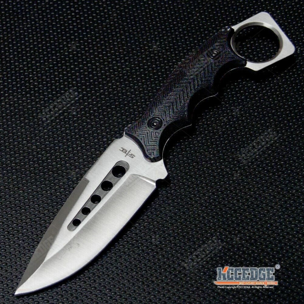 9″ Tactical Knife w/ Kydex Style Sheath Razor Sharp Full Edge Full Tang Blade
