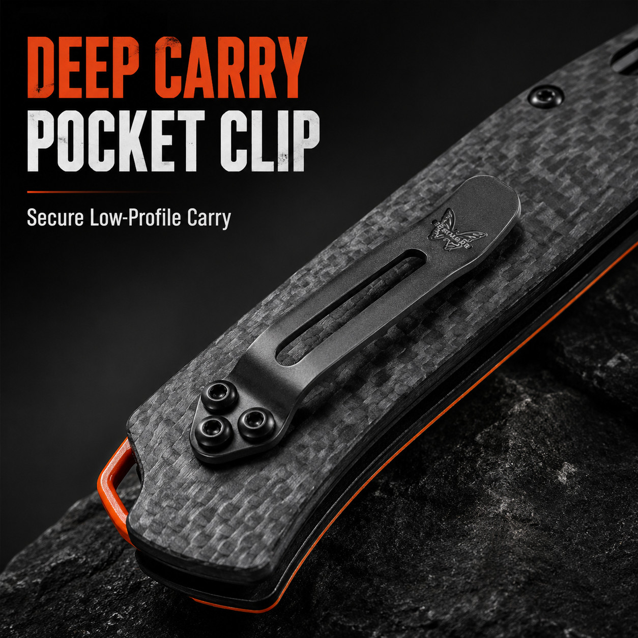 NEW 15535OR-1 Taggedout CPM Magnacut Carbon Fiber Hunting EDC Knife Free shippin