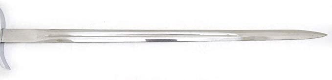 42″ Fantasy Medieval Silver Knight Sword With Matching Scabbard