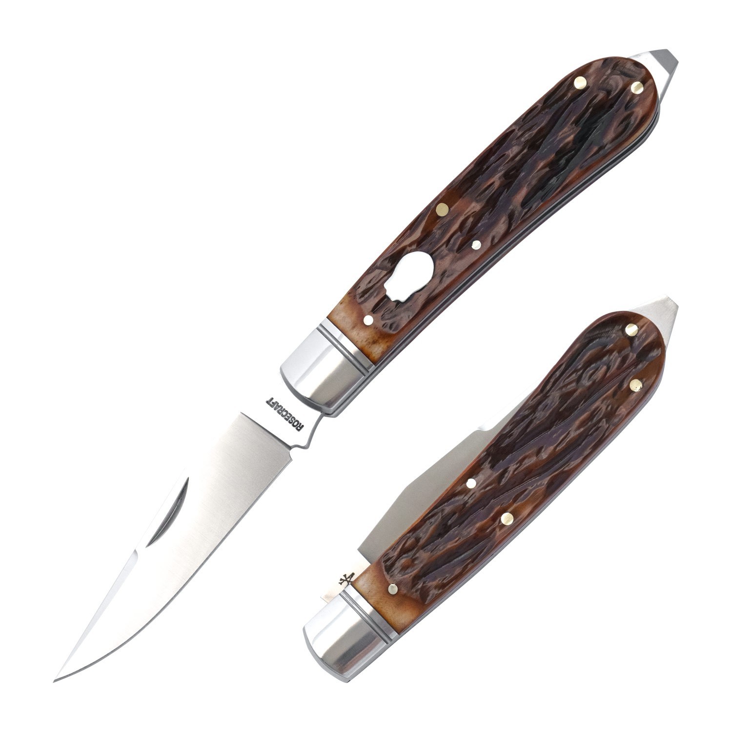 ROSECRAFT KNIVES DAPPER JIGGED BONE APPALACHIAN JACK RCT003DJB