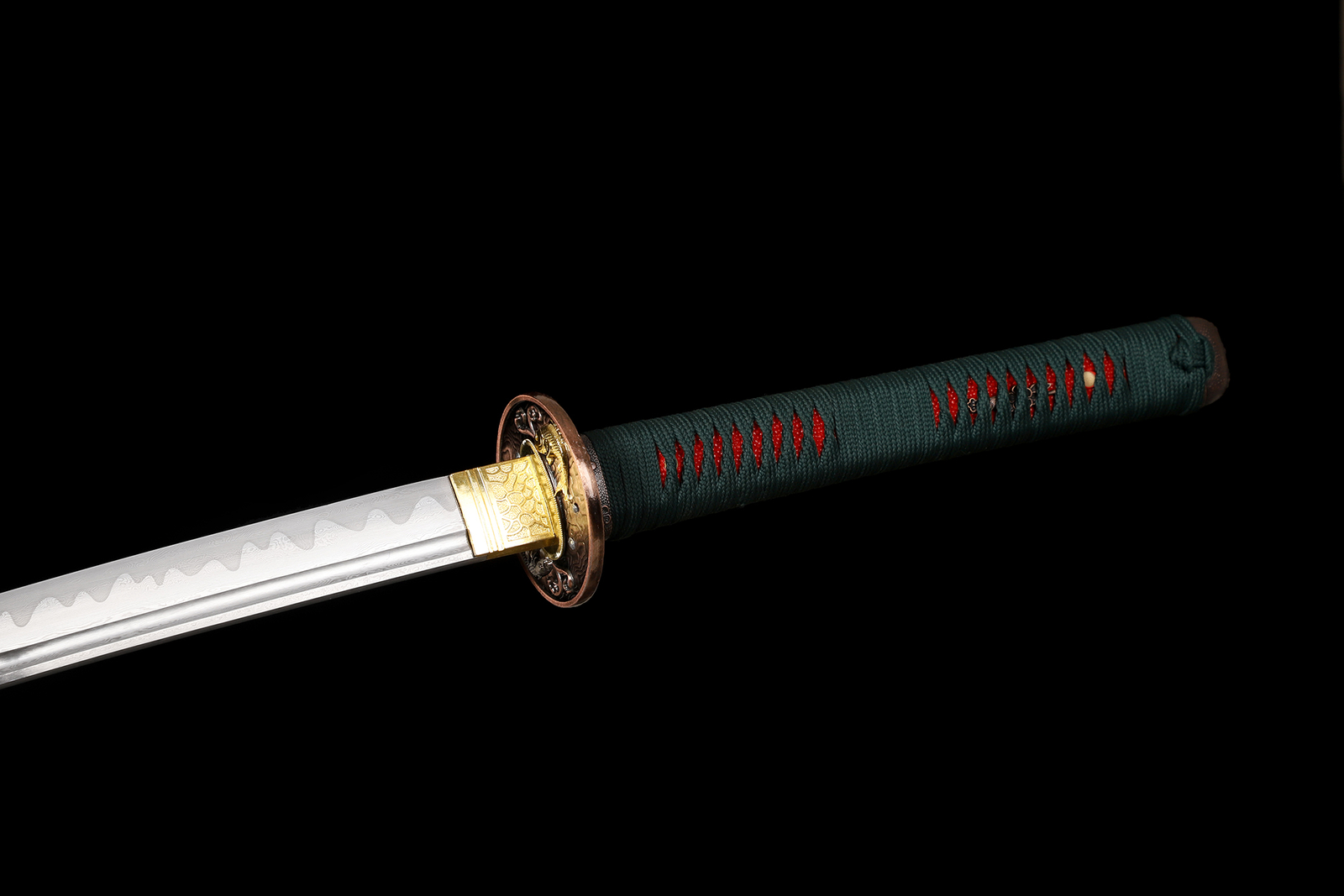 Damascus Folded Steel Japanese Samurai Katana Sword Full Tang Sharp Blade