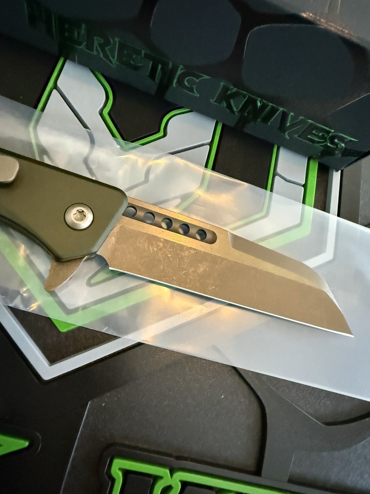 Heretic Jinn Manual – Green Aluminum Bronze Magnacut NIB!!!