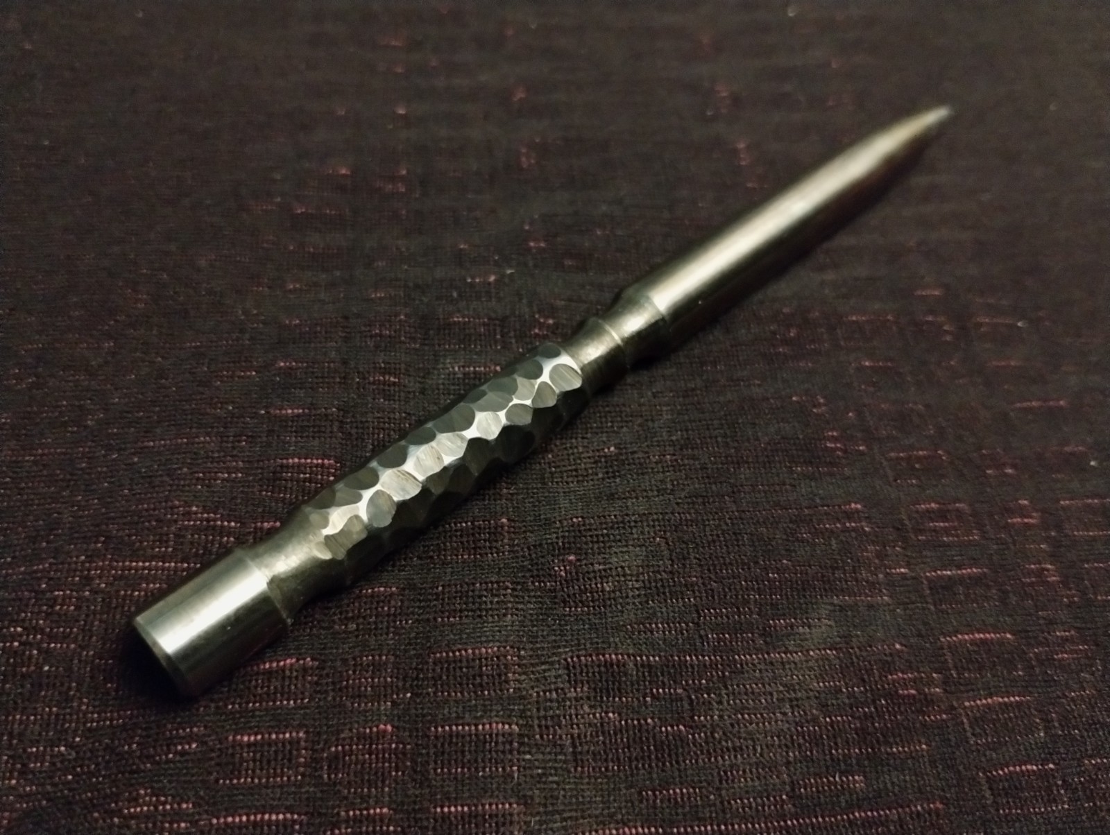 Custom Marlin Spike – Handmade EDC Stainless Steel Awl Heat Tinted