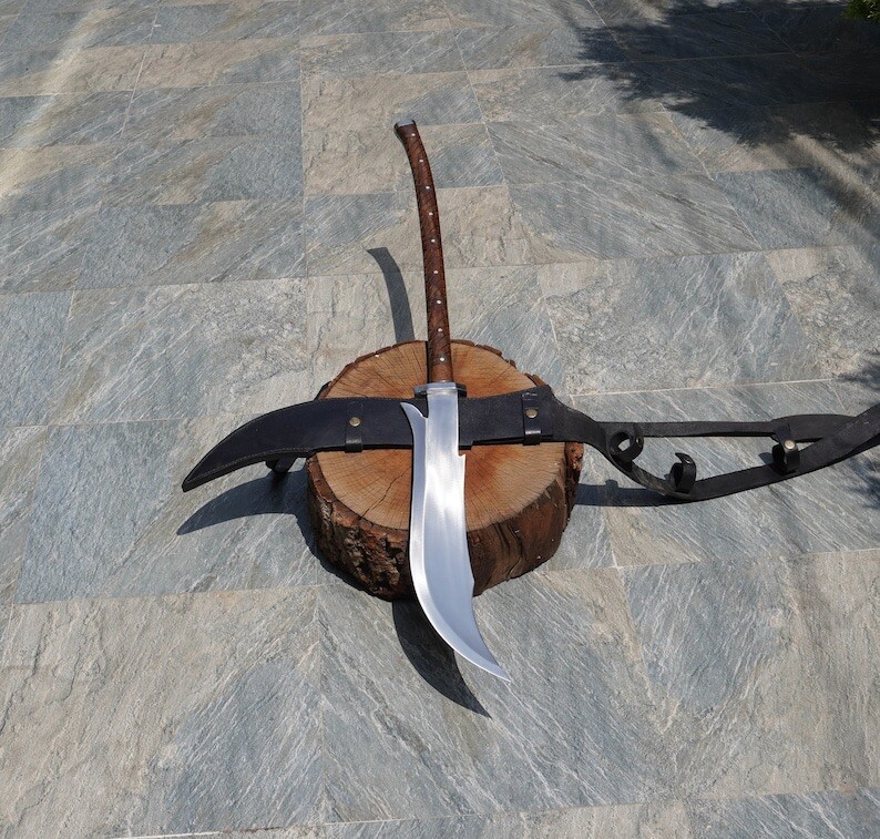 Custom Handmade Carbon Steel Blade Dao Machete Sword | Hunting Sword Camping