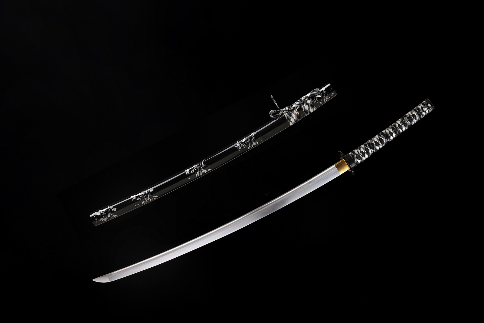 Polished Japanese Katana Samurai Sword Full Tang 9260 Spring Steel Razor Sharp