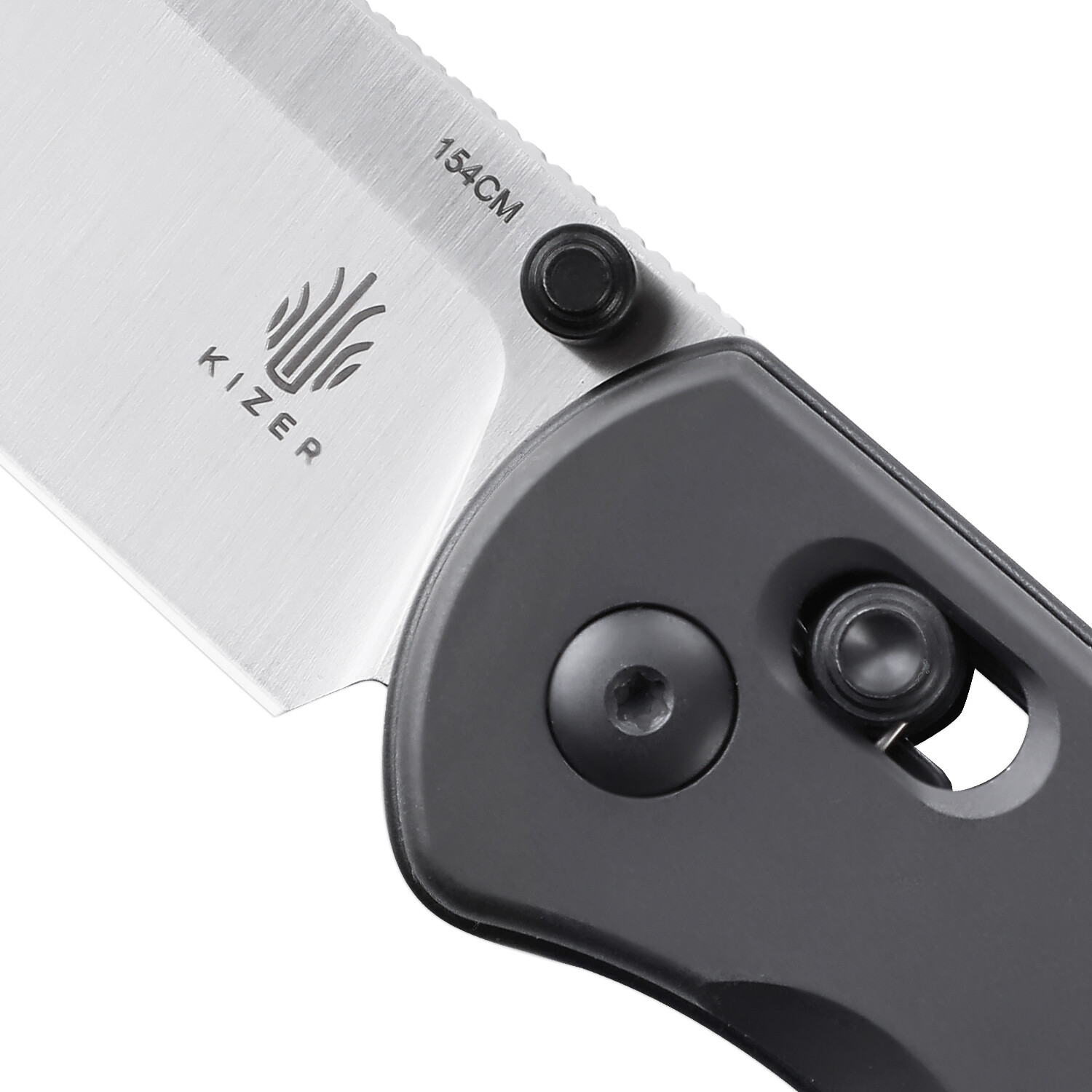Kizer Drop Bear EDC Knife Gray Aluminium Handle 154CM Steel V3619C1