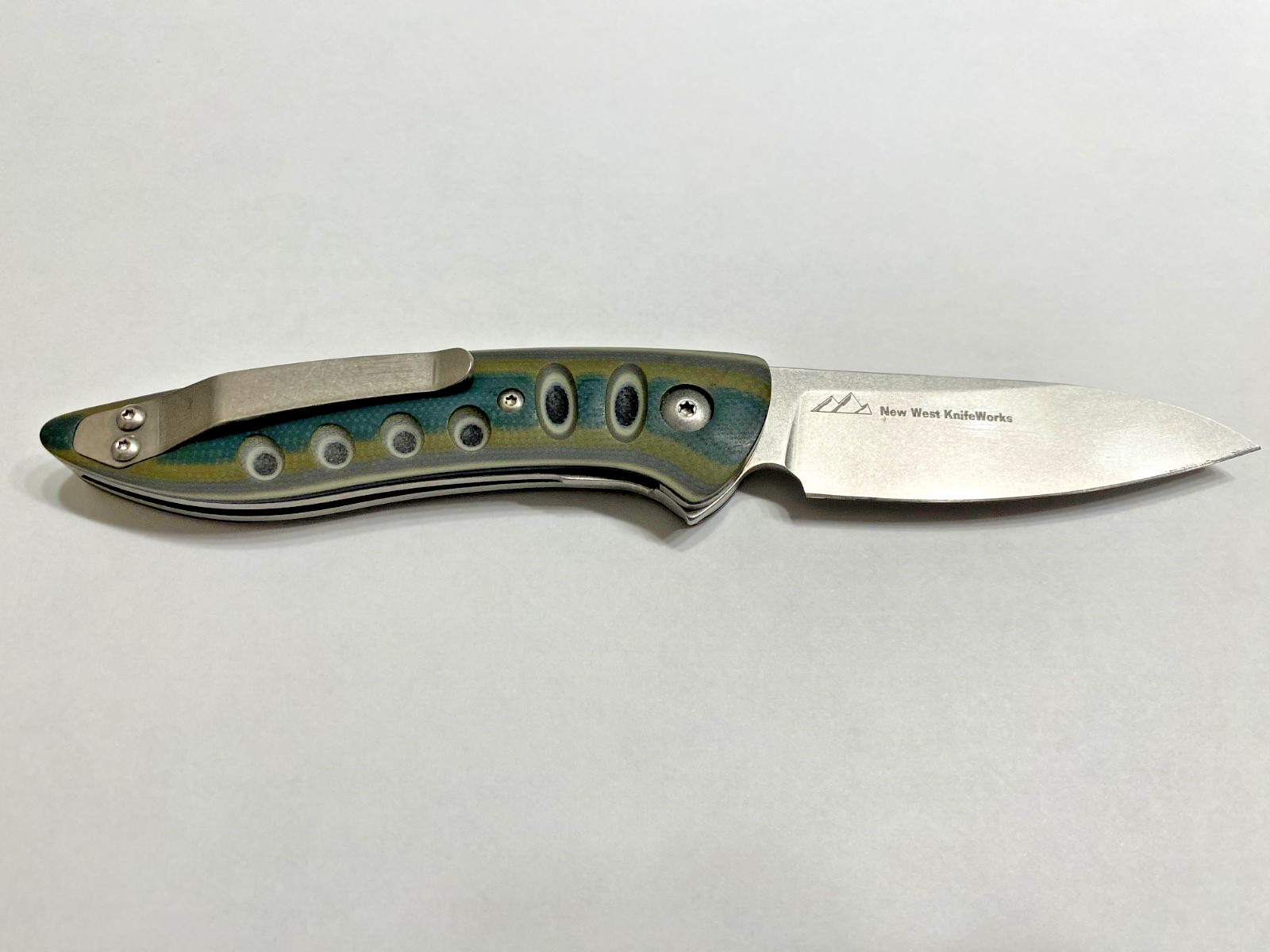 New West KnifeWorks Glory Folder Pocket Knife Lichen