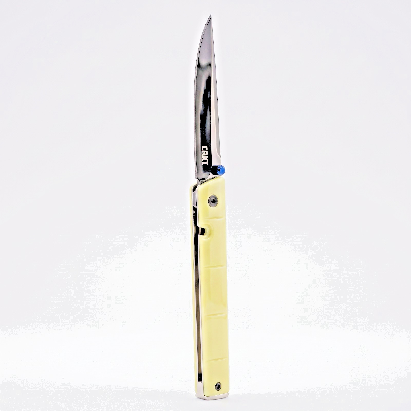 CRKT CEO Bamboo 7096YGK EDC Pocket Folding Lock Knife Yellow-FREE SHIPPING