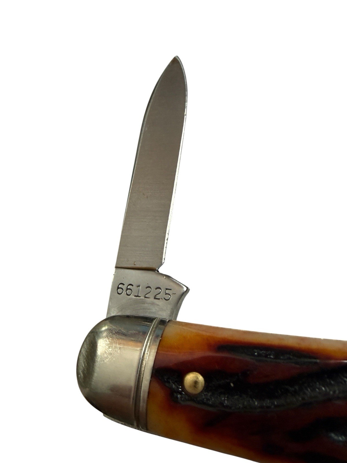 Great Eastern Cutlery GEC 661225 Amber Worm Groove India Bone Satin DH-2370