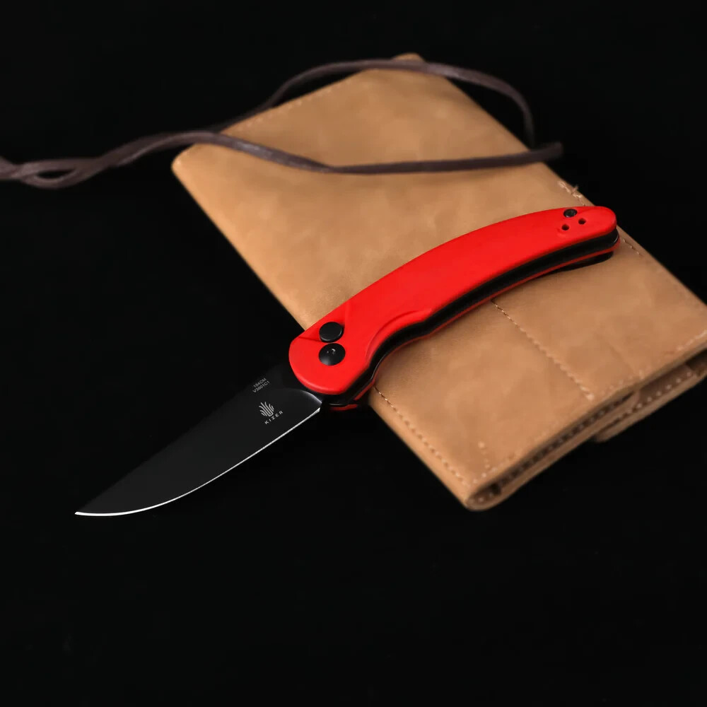 Kizer Chili Pepper EDC Pocker Knife Red G10 Handle 154CM Steel V3601C1 NEW