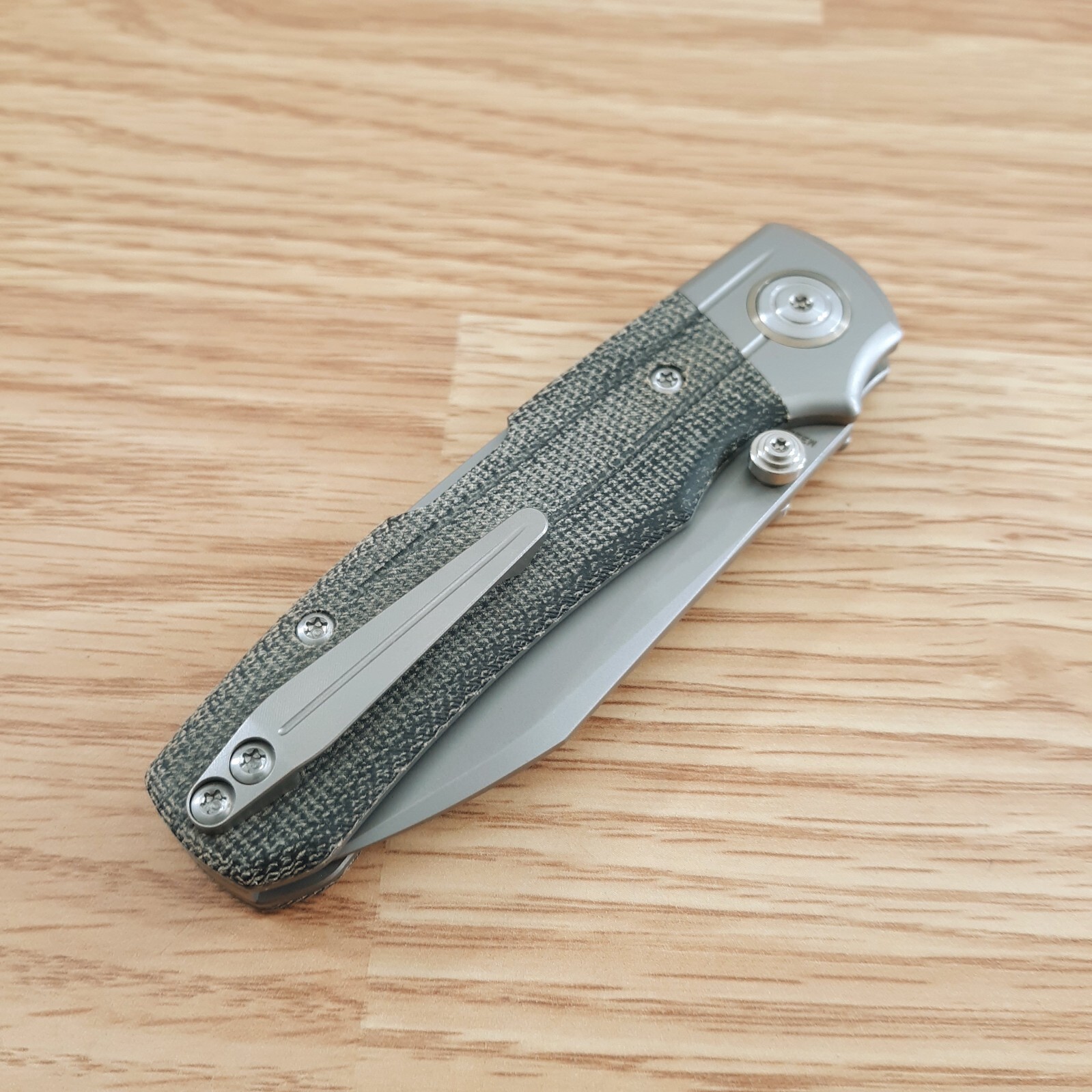 Bestech Knives Tonic Inset Folding Knife 2.88″ M390 Steel Blade Titanium/Micarta