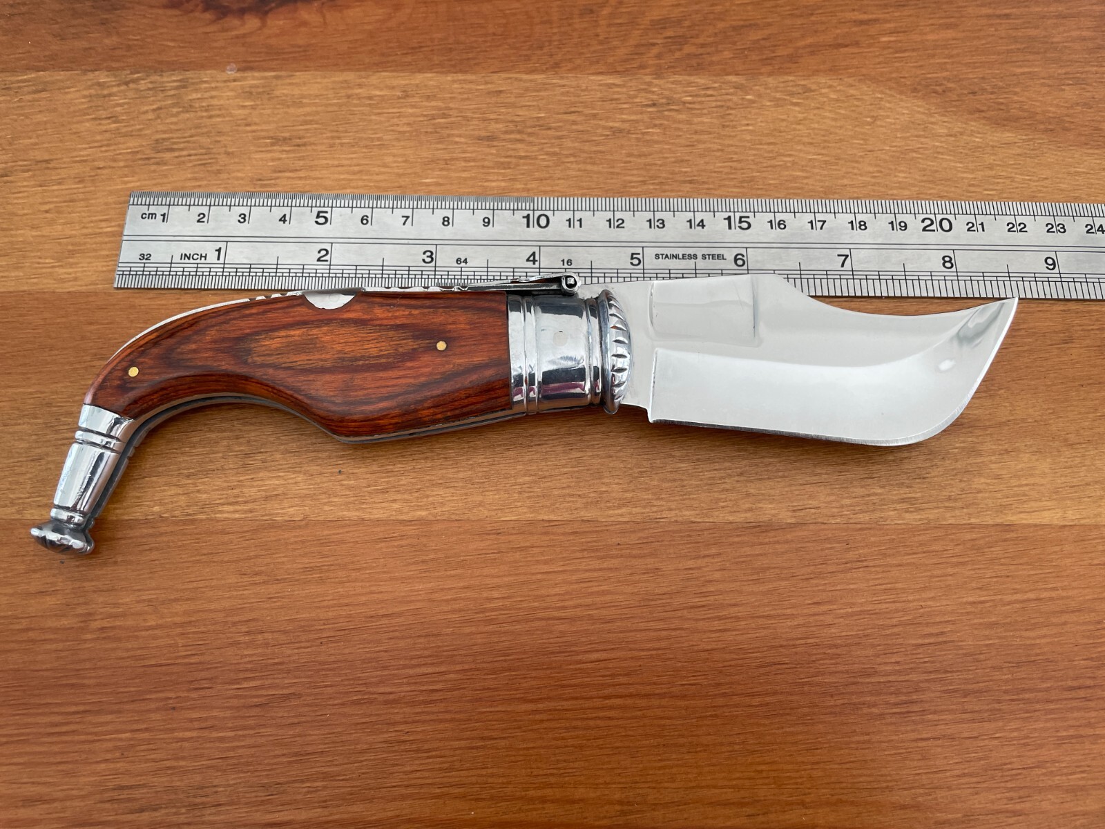 3.5” Spanish Navaja Capaora Pocket Knife Red Stamina Wood – USA seller