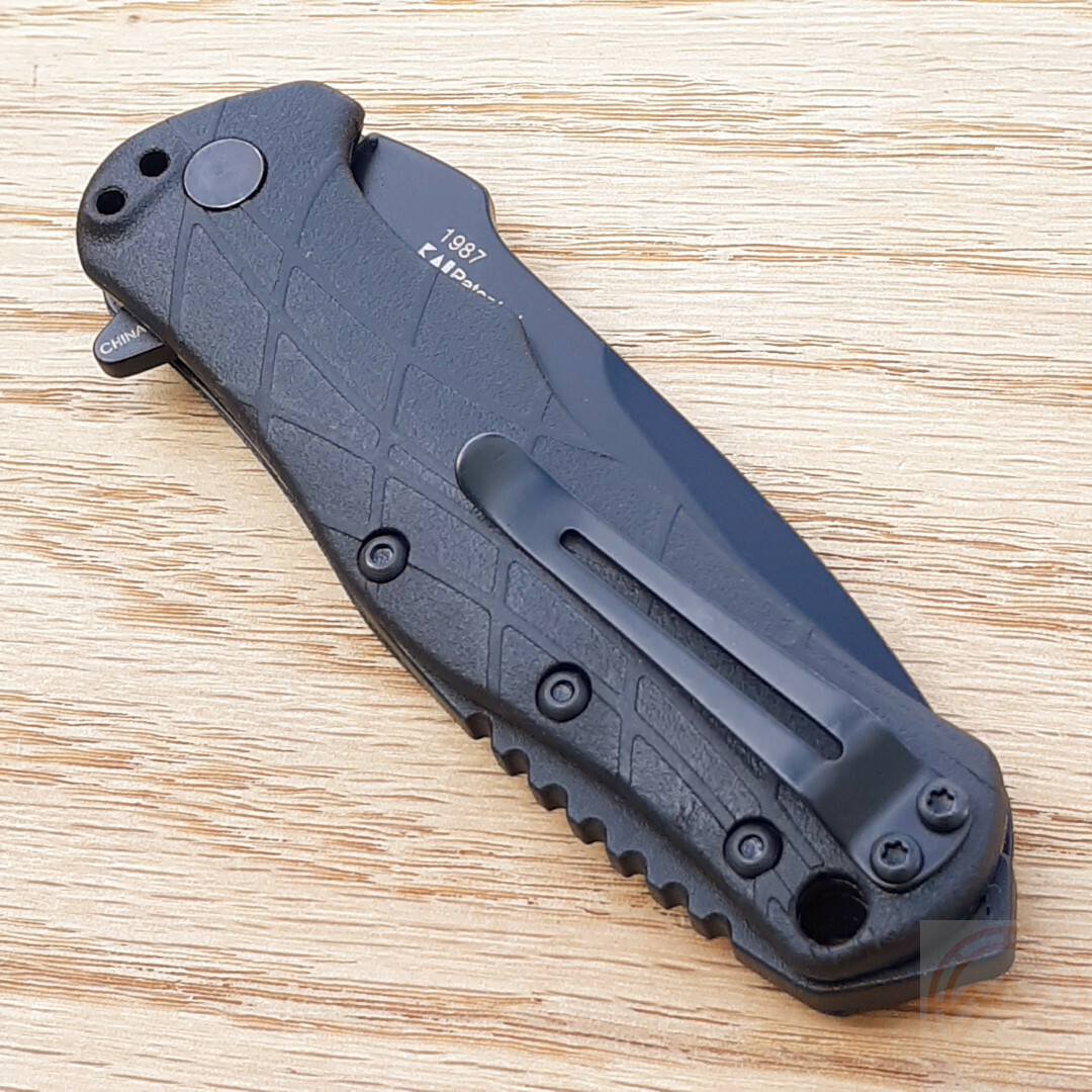 Kershaw RJ Tactical Liner Folding Knife 3″ 8Cr13MoV Steel Blade Black GRN Handle
