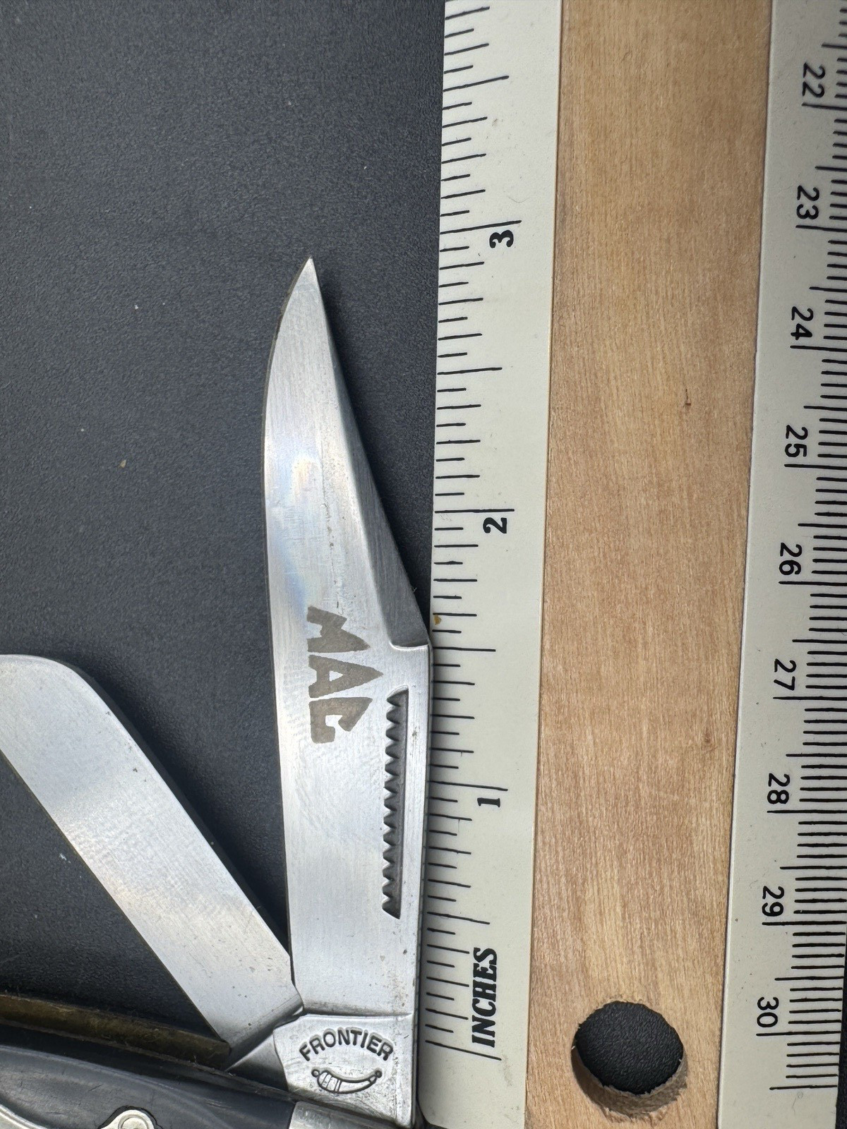 NEW OLD STOCK MAC TOOLS IMPERIAL FRONTIER USA #4434 Vintage 3 Blade Pocket Knife