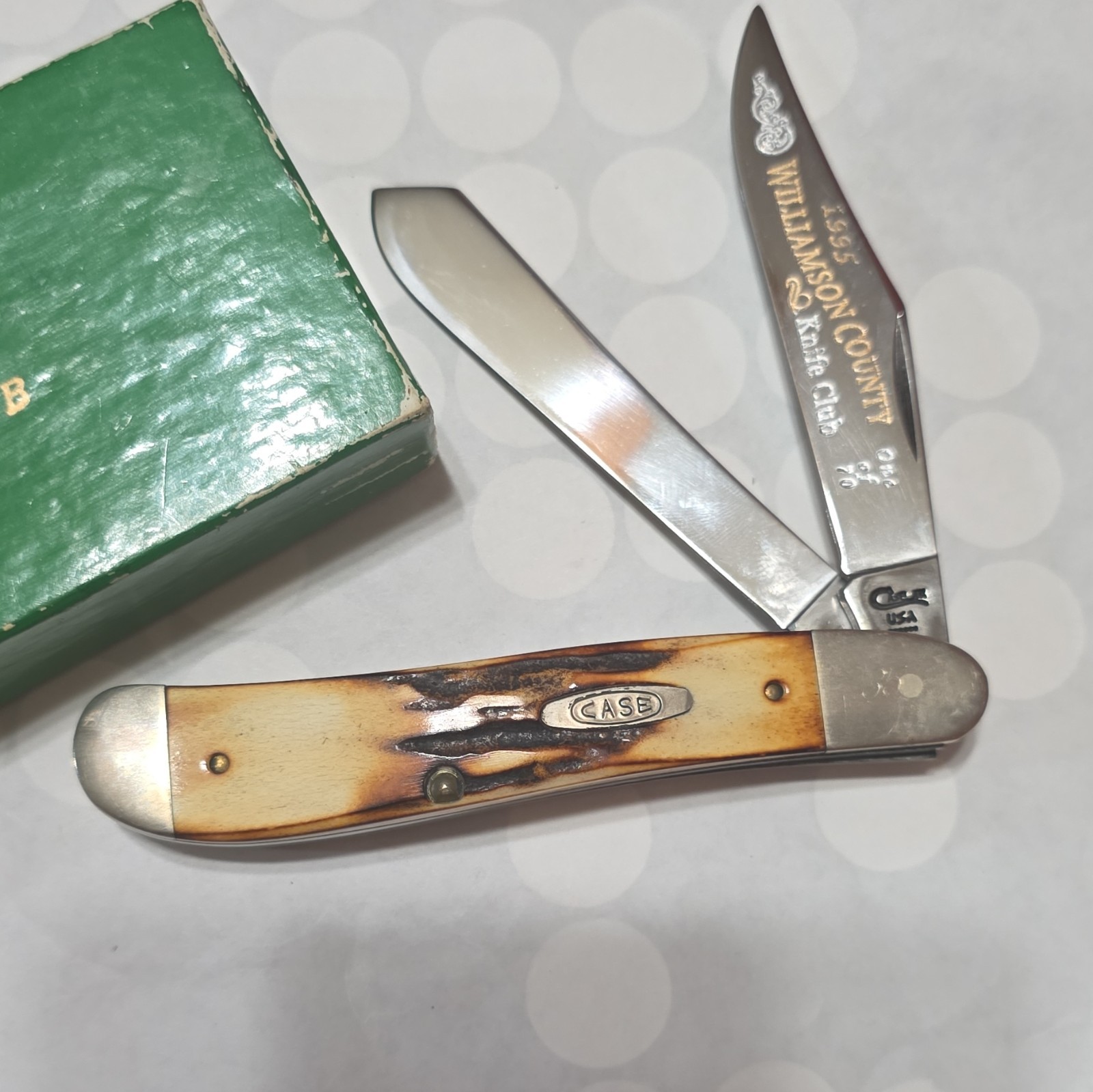 Case 6254 Trapper 2-Blade Slipjoint Pocketknife, Stainless, Bone 1995