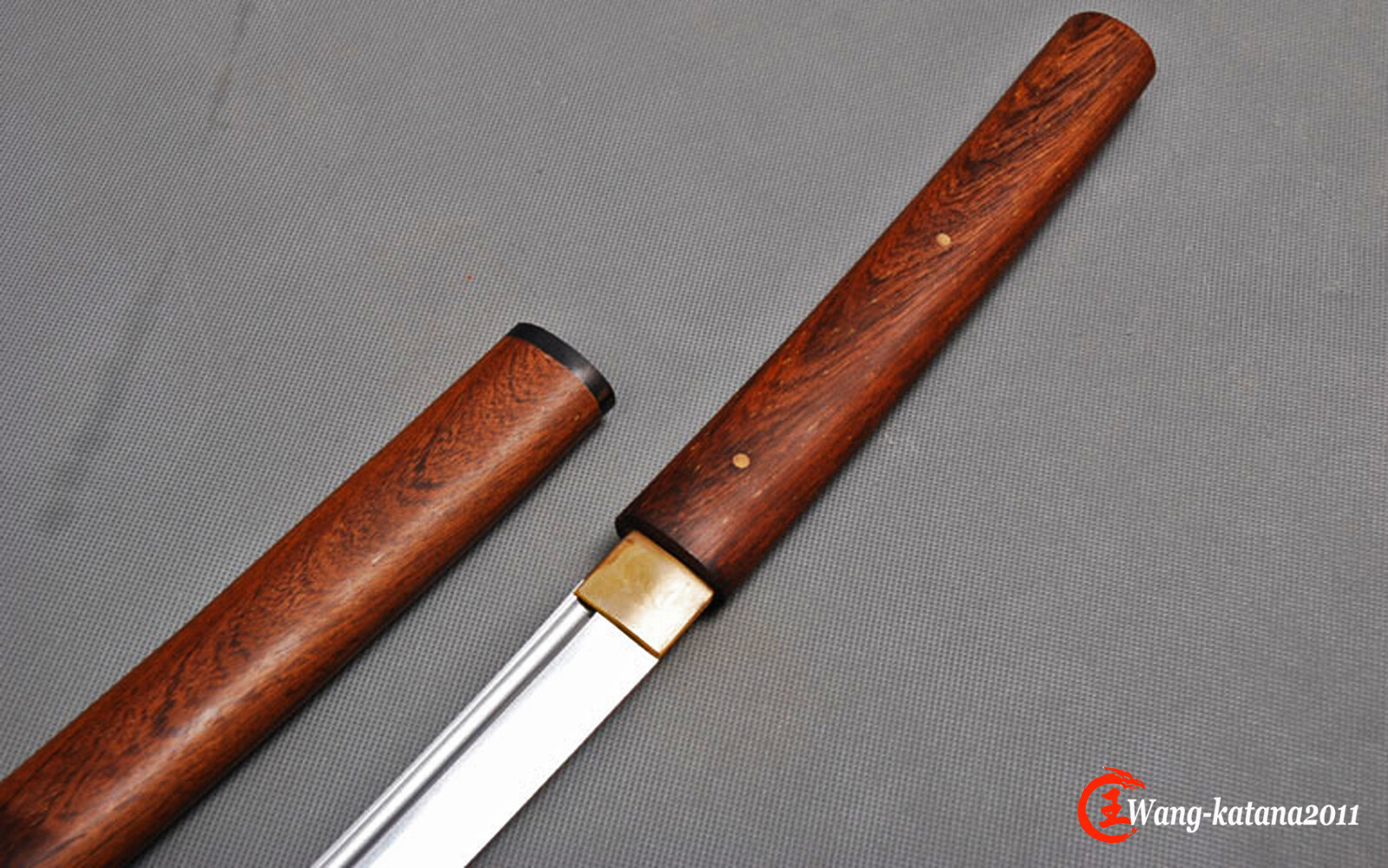 Razor Sharp Rosewood Shirasaya Sword Full Tang Handmade Japanese Katana T10Steel