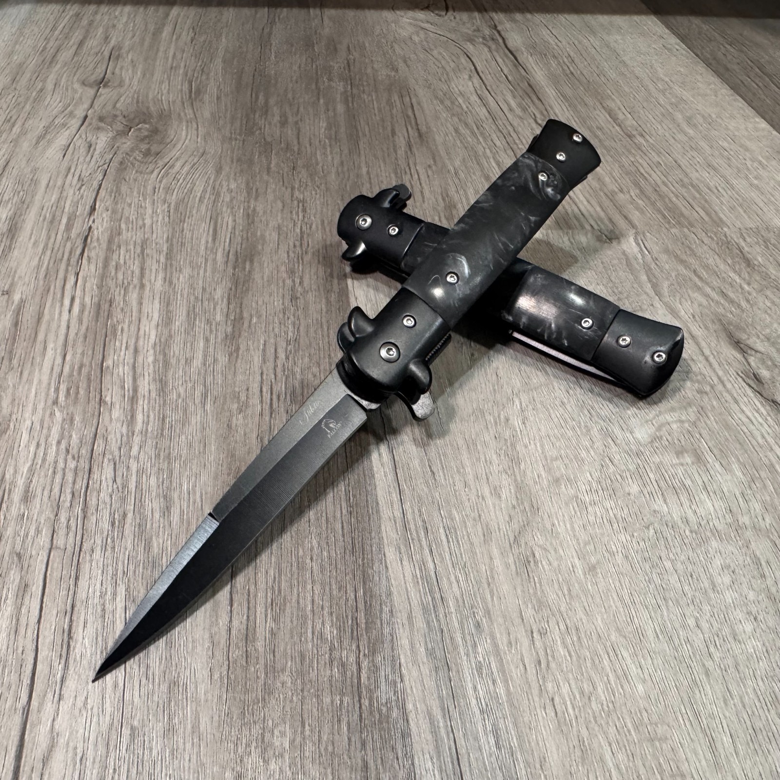 9″ Tactical Spring Assisted Open Balde Folding EDC Pocket Knife