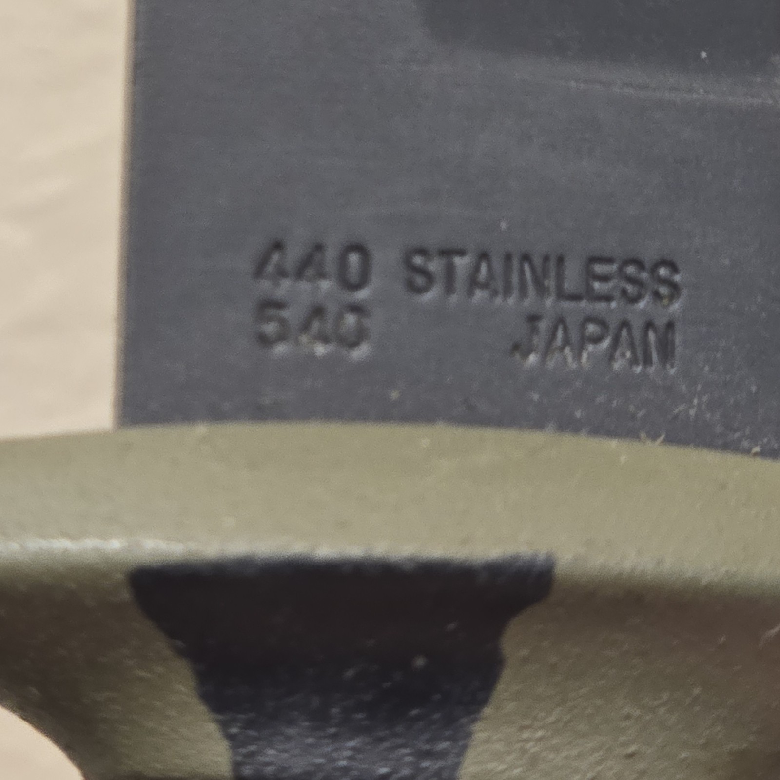 Valor 440 Stainless Fixed Blade Knife Clip Point Combo Edge Black Camo w/ Sheath