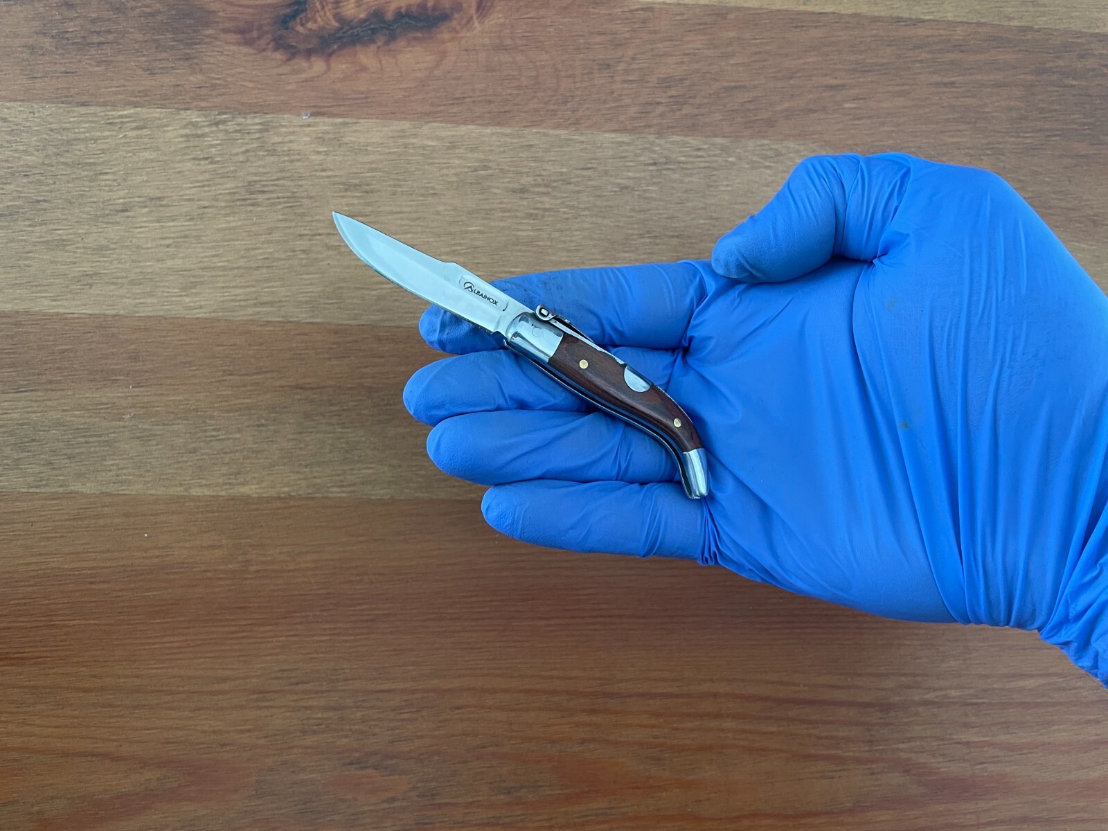 2” Spanish Navaja Teja Albacete Pocket Knife Red Stamina Wood Scales – US Seller