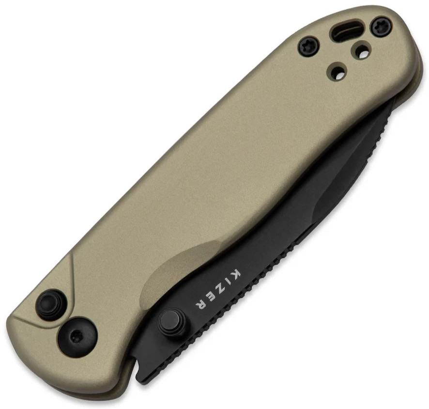 Kizer Cutlery Drop Bear 2 Folding Knife 3″ Nitro V Steel Blade Aluminum Handle