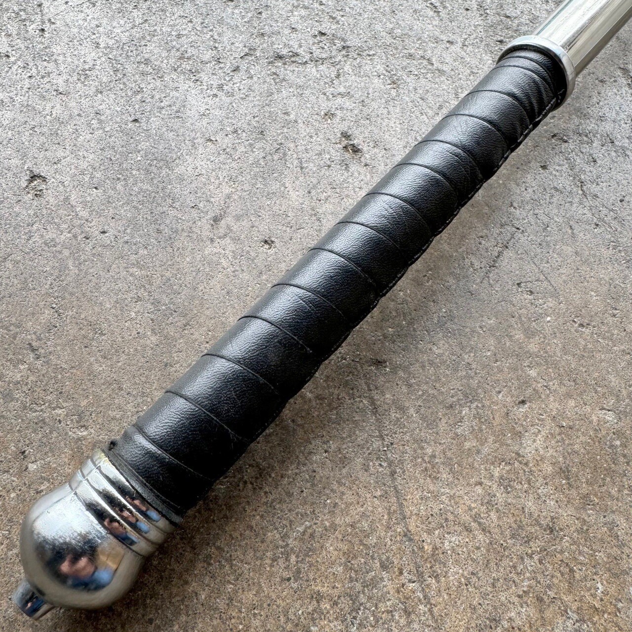 LARP Medieval Spiked Ball Mace STEEL Morning Star Chrome HANDLE, 32” Free Ship