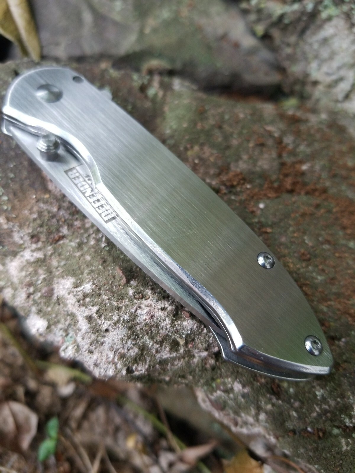 Spring Assisted Pocket Knife Metallic Gray Small Guys Ladies EDC 3CR13 👀😎😍