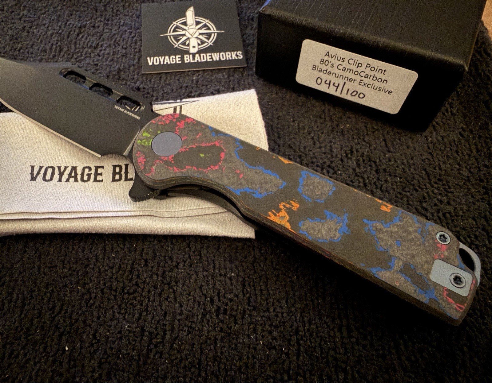Voyage Bladeworks Avius 80s CamoCarbon & Shipwreck Serial #44 BROP Exclusive