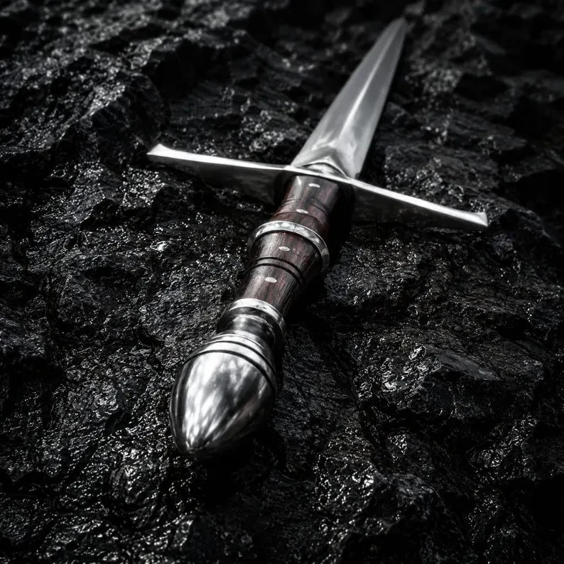 Hand Forged Medieval Longsword 36″ | Carbon Steel Sword | Rosewood Handle |