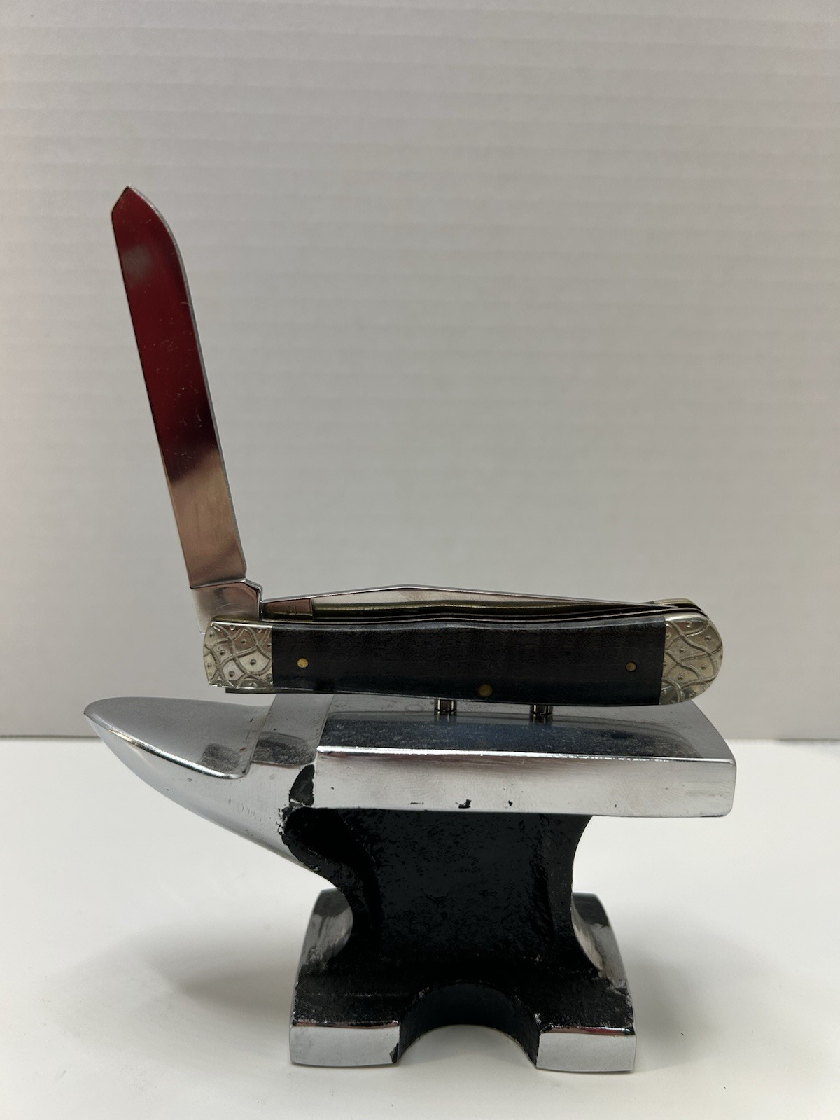 Case X X Trapper Pocket Knife, Custom Engraving, Black Ebony Wood Handle