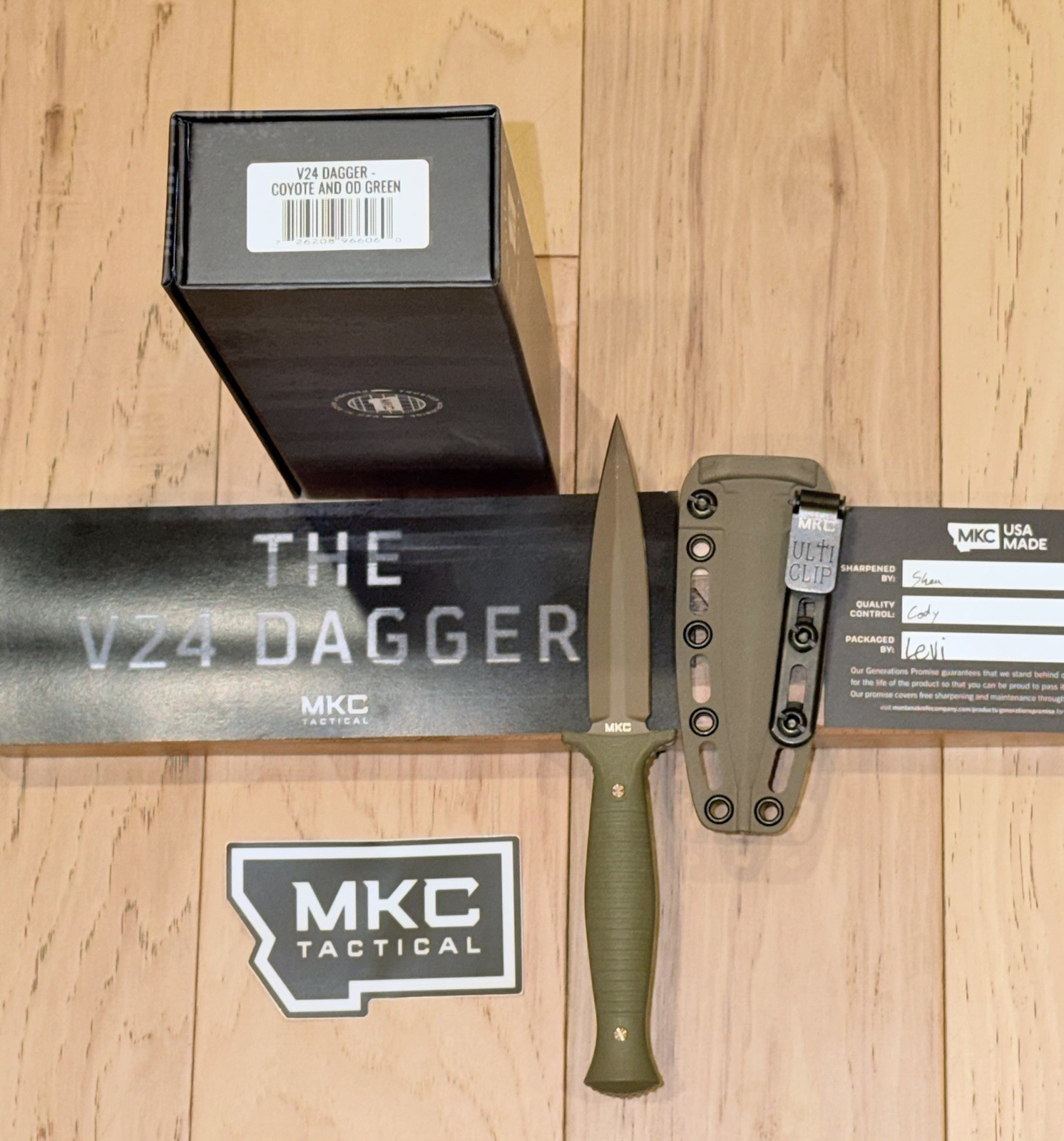 MKC V24 in coy/od. New w/ box / MKC Tactical **shipping included**