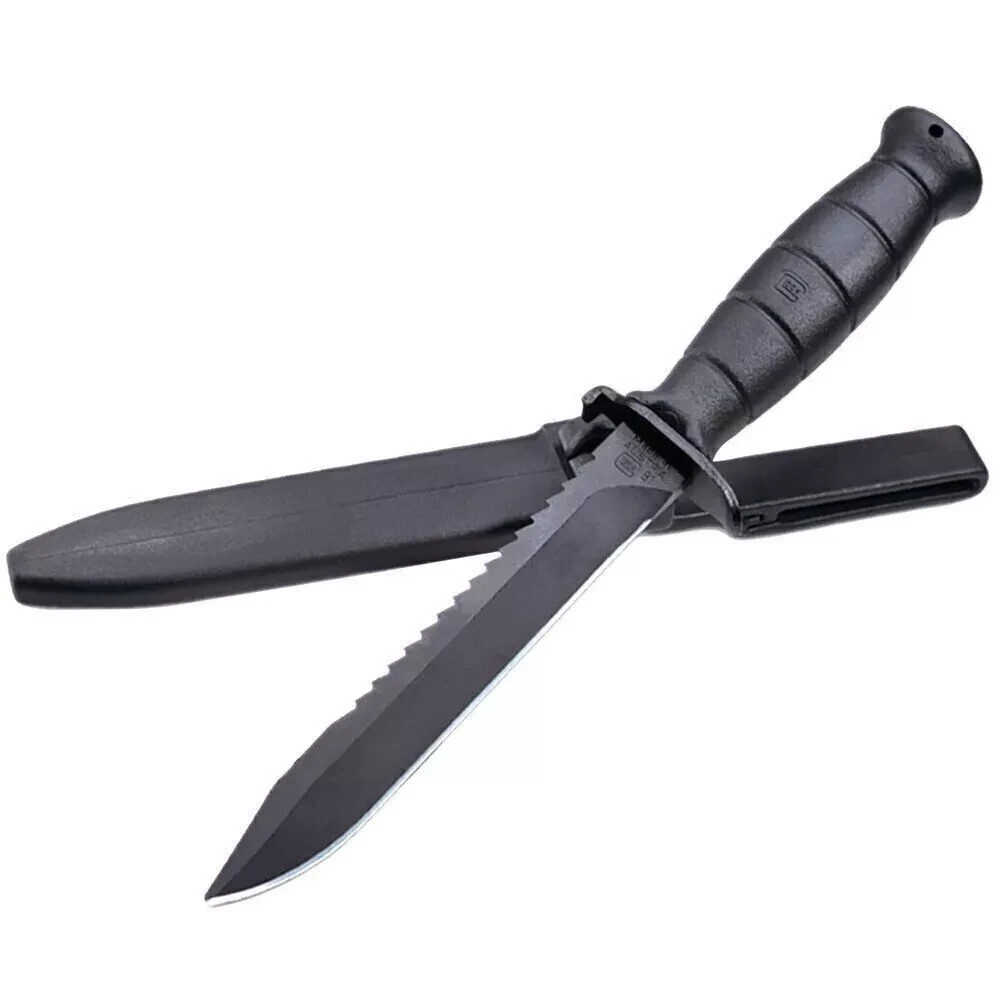 Glock Field Knife FM 81 Fixed Blade 6.5″, Black Polymer Handle, Polymer Sheath