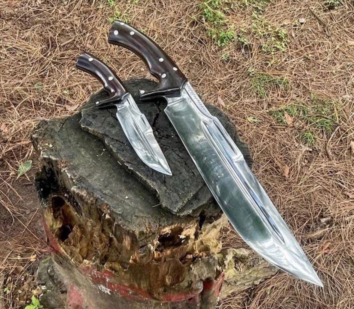 20″ Handmade Survival Machete Knife | Carbon Steel Blade | Hunting Camping Knife