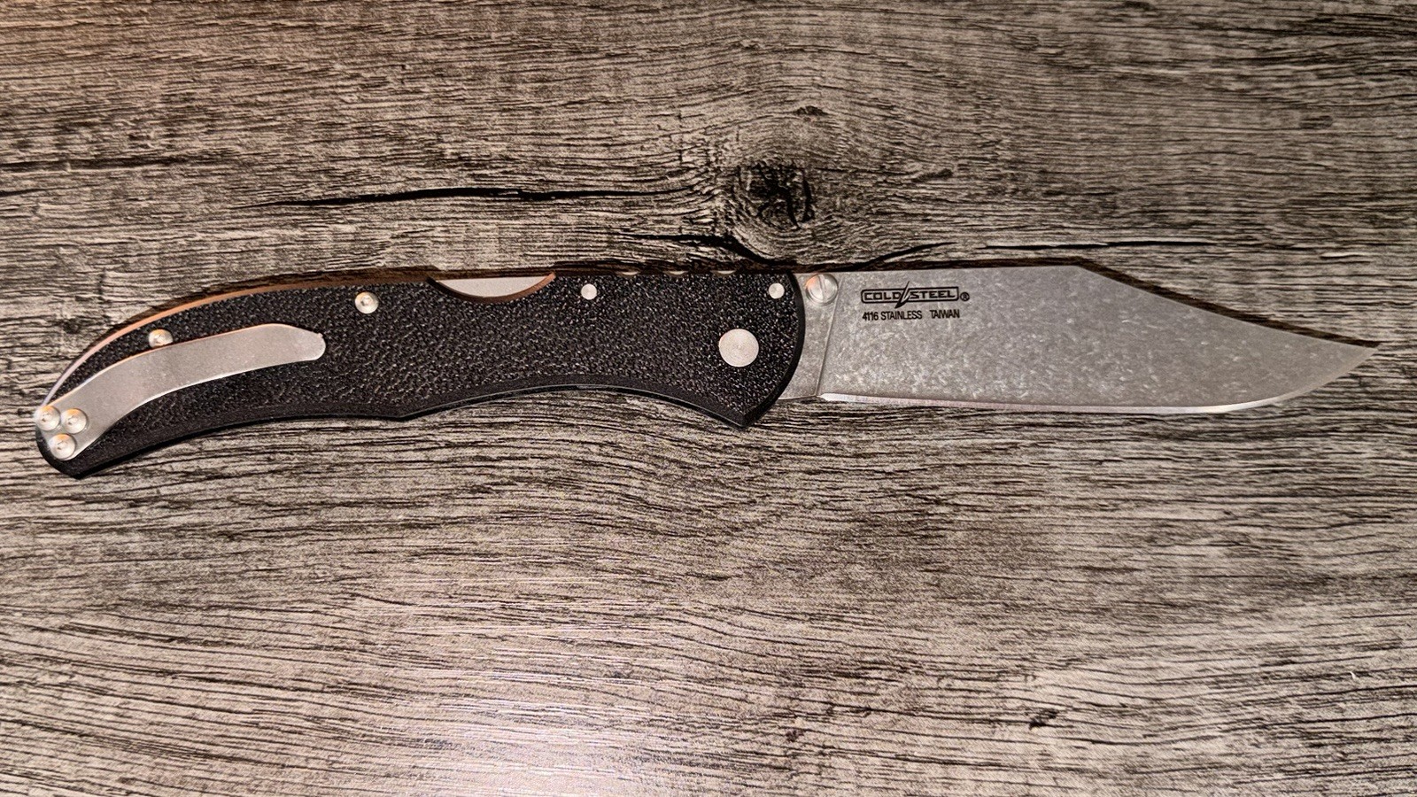 Cold Steel Range Boss Pocketknife Stainless Plain 2.76-4in Liner Lock Clip