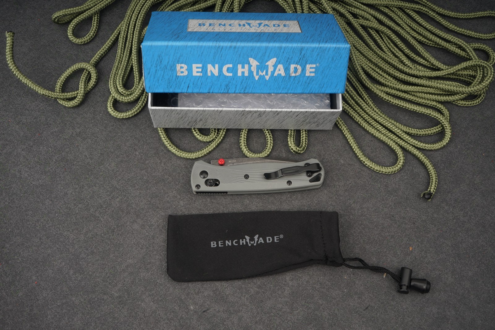Benchmade 535BK-4 Bugout Gray Aluminum Handle M390 Stainless Steel Knife