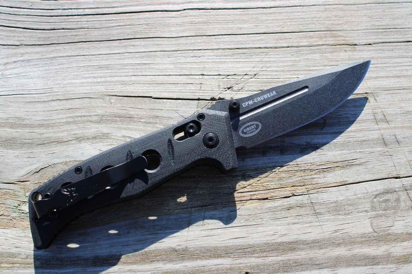 Mini Adamas 273GY-1 Black CPM-CRU-WEAR G10 Handle Folding Knife