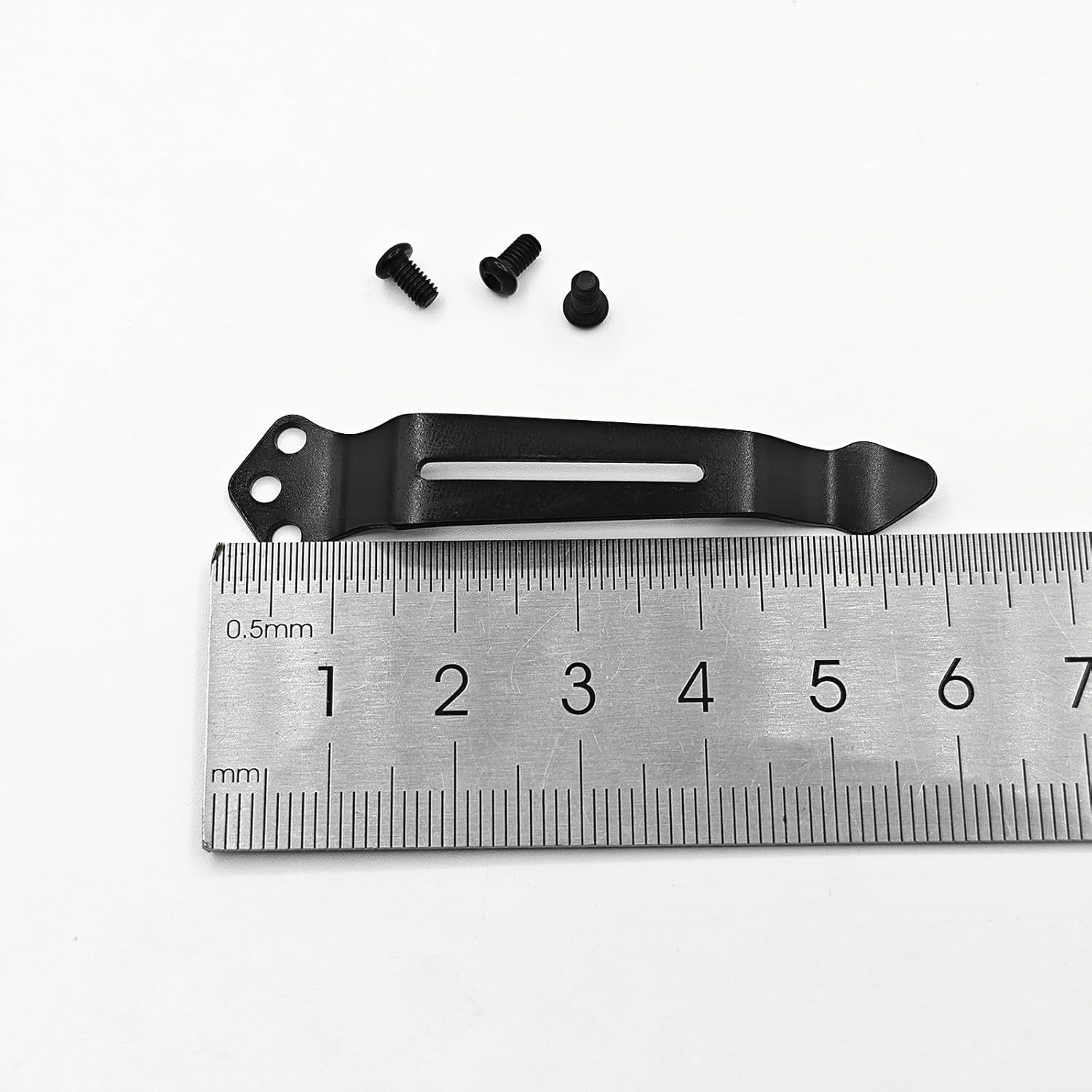 1X Black Deep Carry Pocket Knife Clip Replacement Tools Accessories + 3 Pocke…
