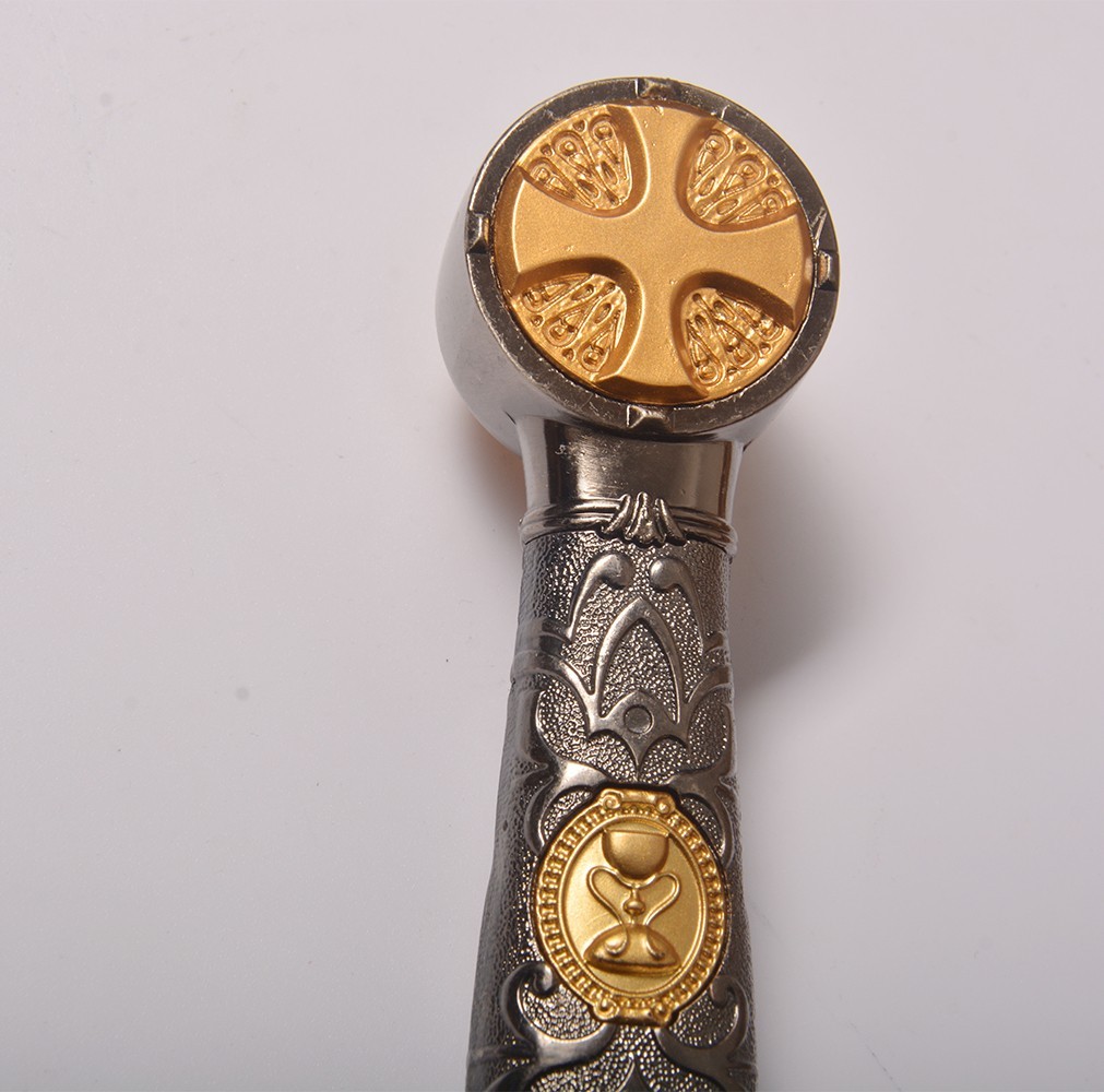Medieval Stainless Steel Red Cross Crusader Knight Templar Sword for Cosplay