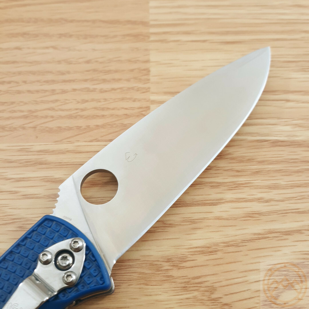 Spyderco Resilience Folding Knife 4.20″ CPM S35VN Steel Blade Blue FRN Handle