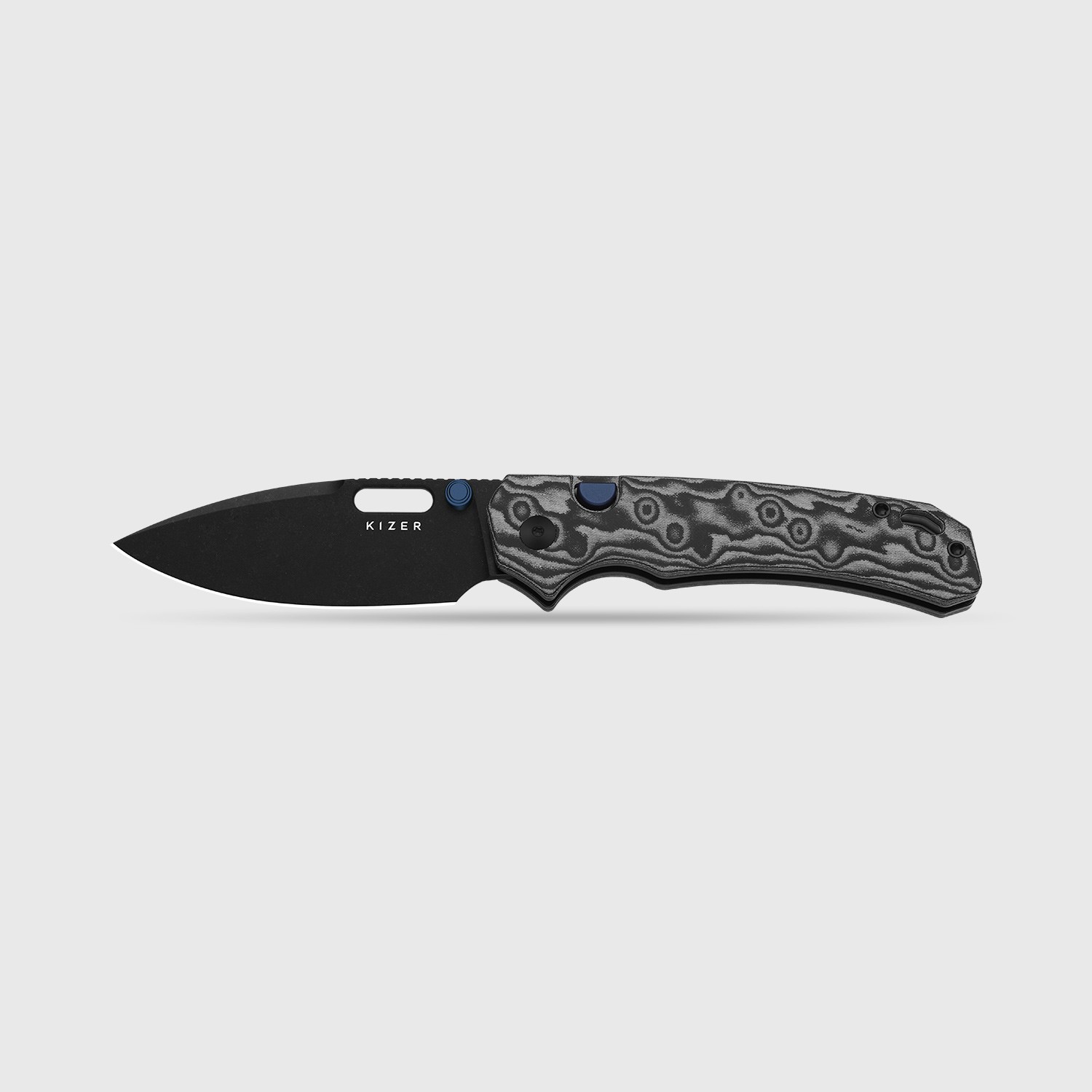 Kizer Outposter Folding Pocket Knife Nitro-V Blade Micarta Handle V3802BDA2