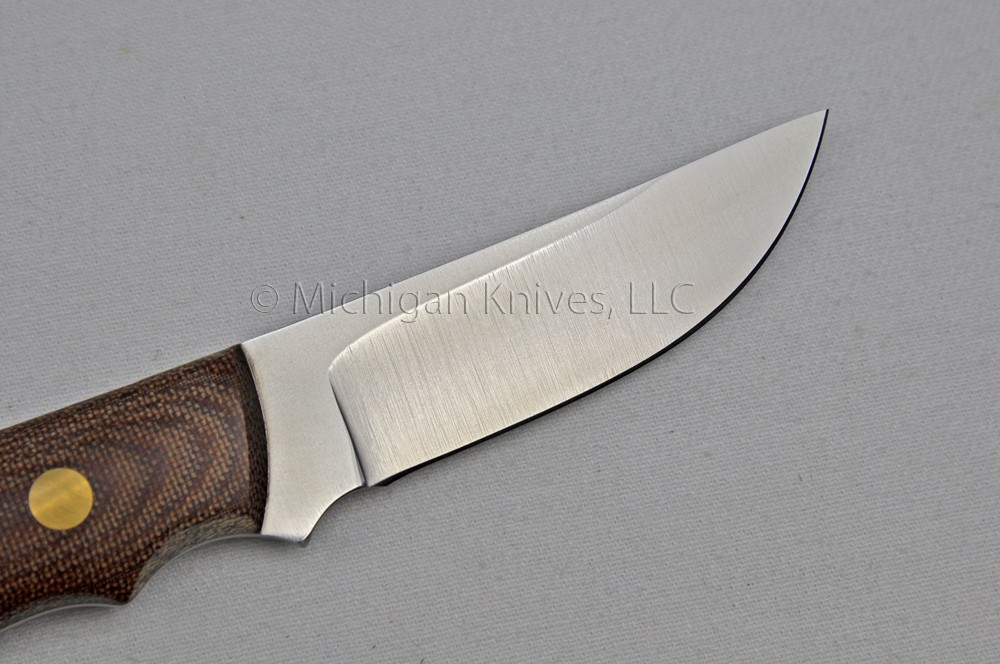 Bob Dozier / Dan Crotts Custom Knife – Straight Hunter – Natural Micarta & D2