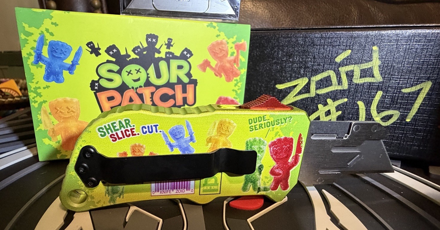 Vault Case Company Knife Zoid Sour Patch Green Aluminum Pocketknife Steel