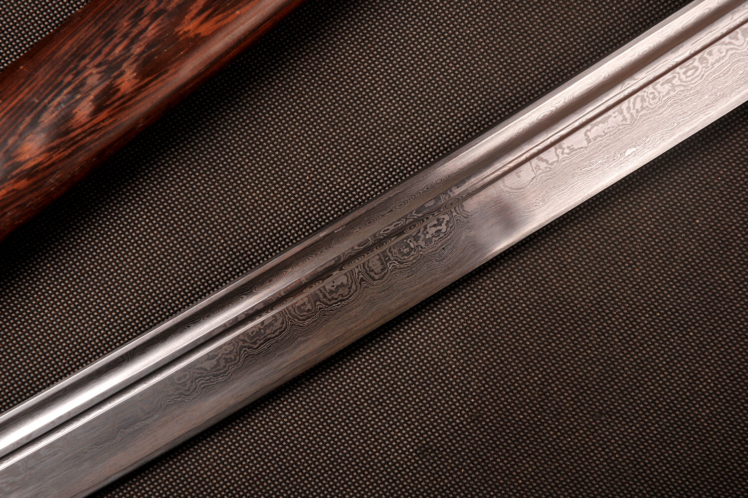 37″ Sharp Handmade Phoenix Chinese Sword Damascus Folded Steel Qing Dynasty DAO