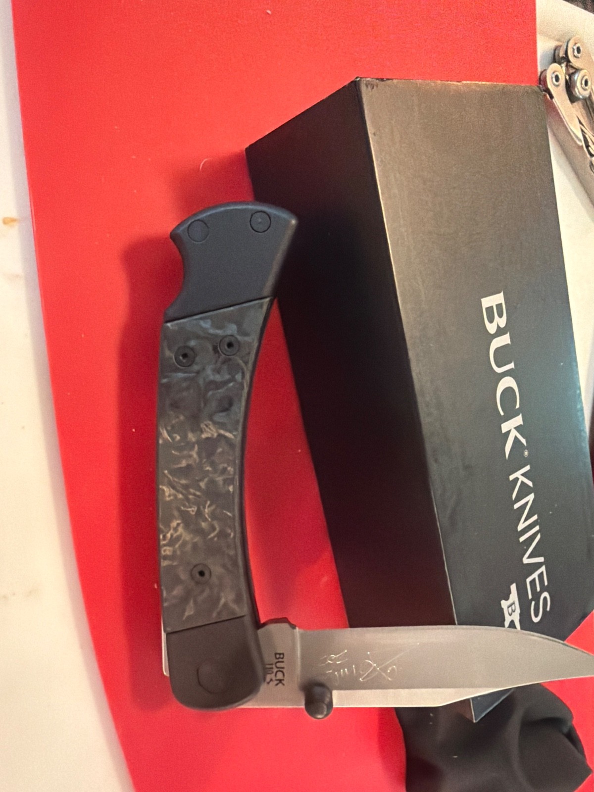BUCK 110 FOLDING HUNTER RARE LIMITED EDITION CJ BUCK SIGNED