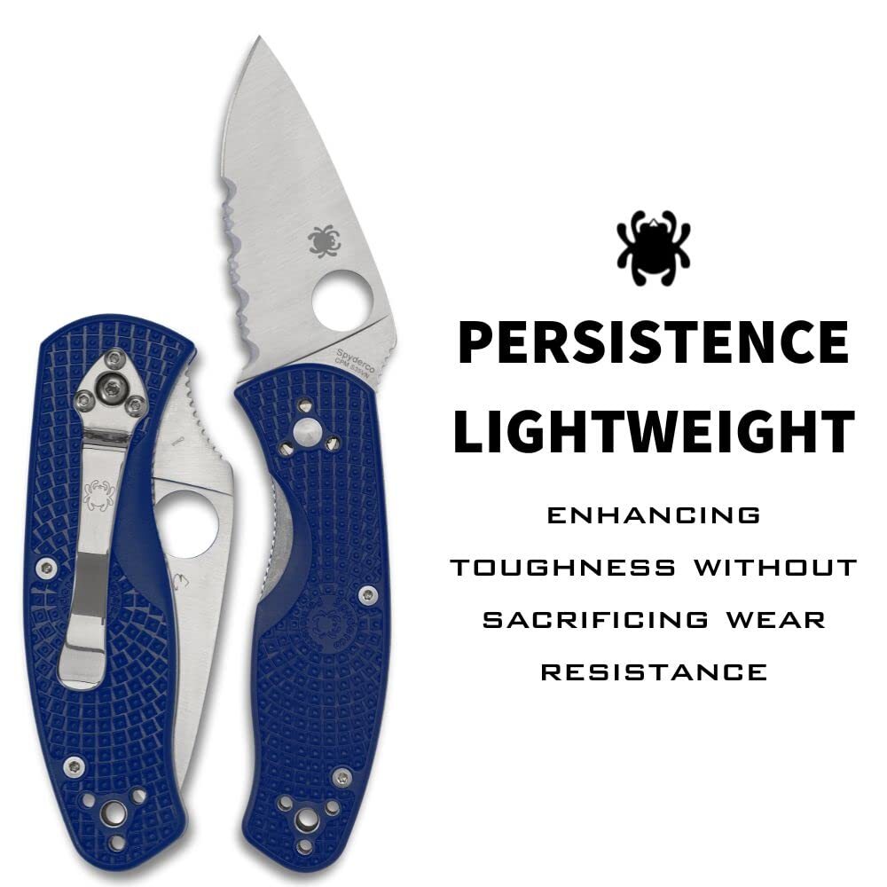 Spyderco Persistence Lightweight Folding Pocket Knife with 2.75 Inch CPM S35VN