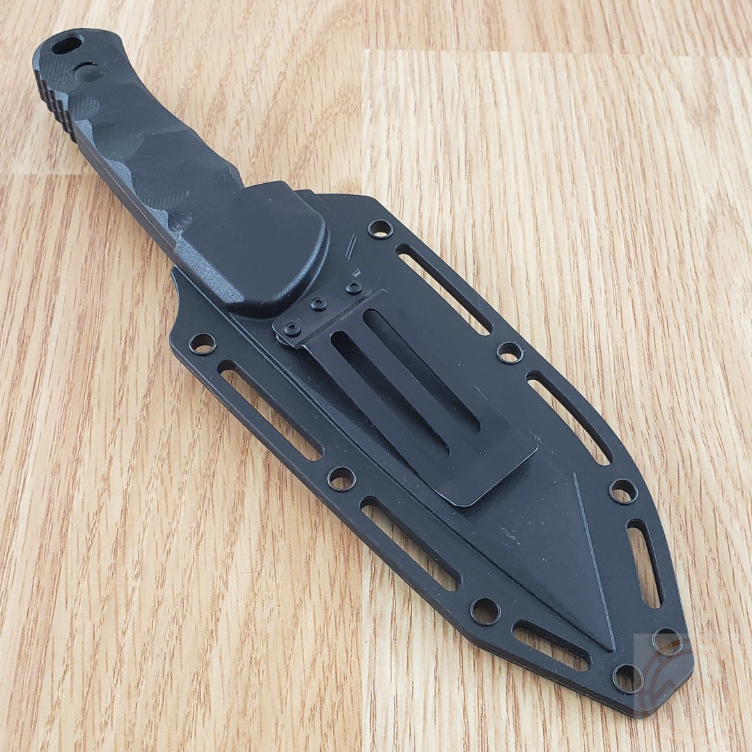 Schrade Regime Fixed Knife 3.83″ AUS-8 Stainless Tanto Blade Black G10 Handle