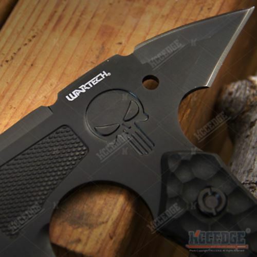 10″ SKULL FULL TANG Tactical Hunting Camping Survival Axe w/ Spike