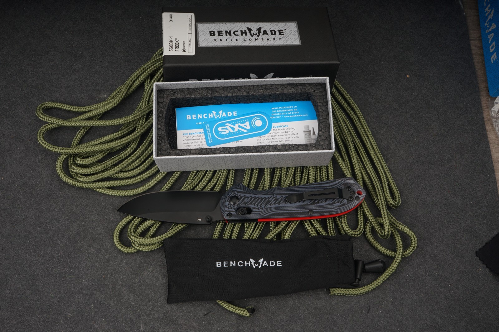 Benchmade Freek 560BK-1 Black G10 CPM-M4 Drop Point AXIS Lock USA NEW