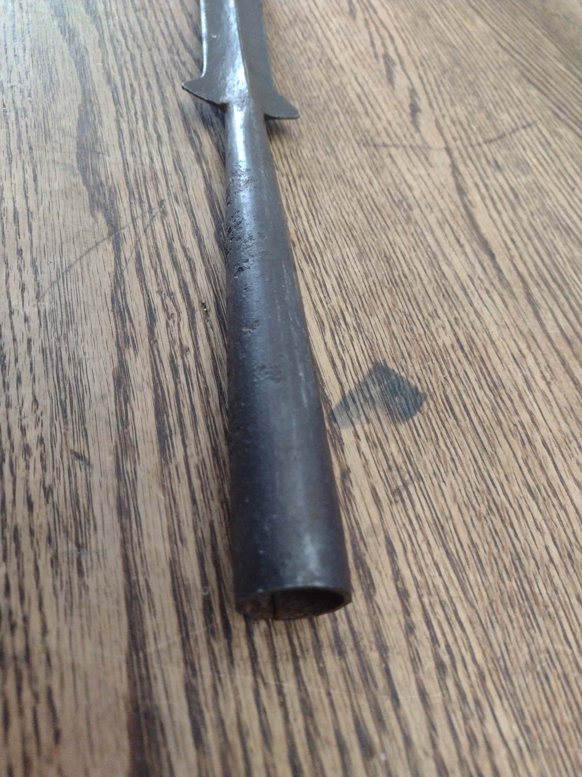 Old Masai Lion Hunting Spearhead Hand Forged Iron