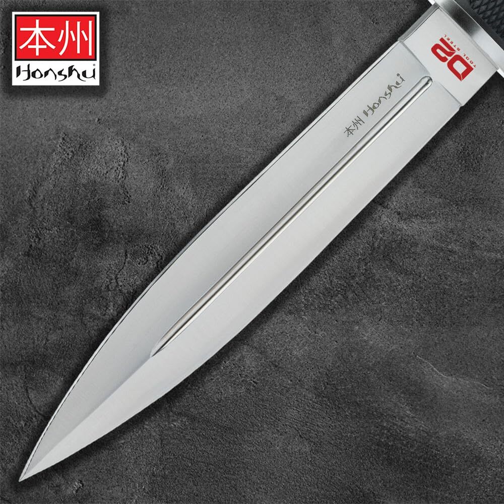 Honshu D2 Fighter Fixed Blade Knife | D2 Tool Steel Blade | Full Tang